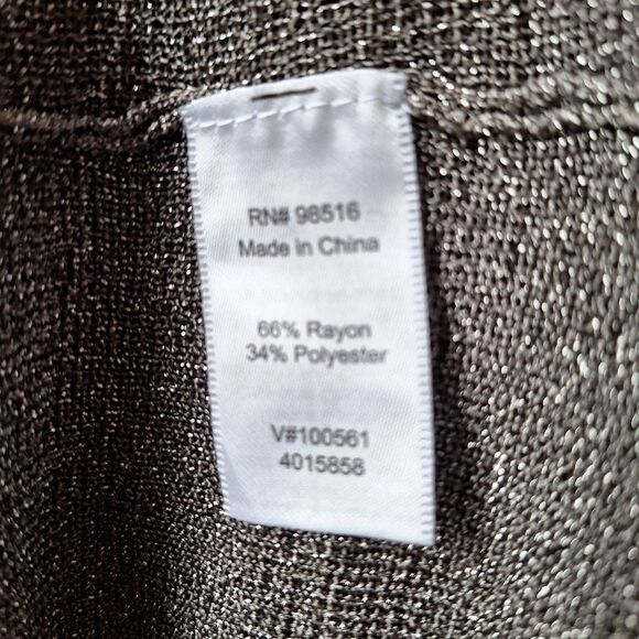 NWT Cold Water Creek M metallic open sweater - Picture 5 of 9